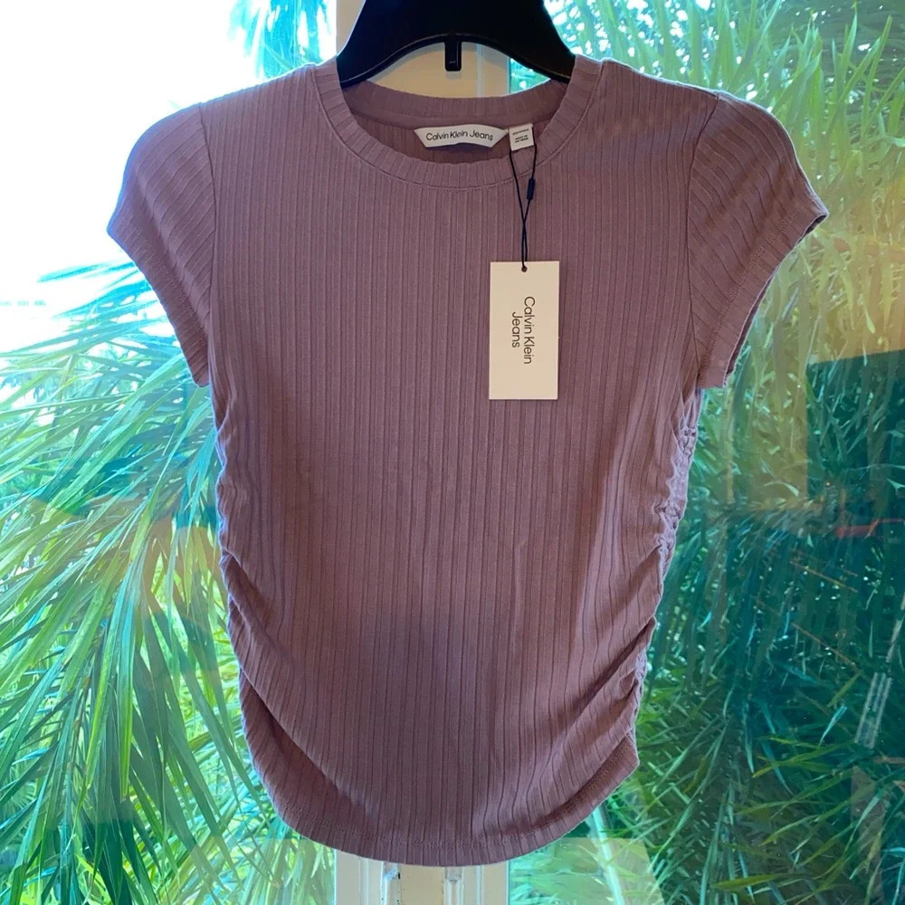 Calvin Klein Ribbed Top - Picture 2 of 10